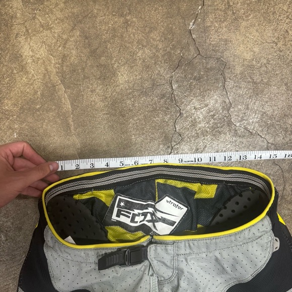 Fox Racing Mens Motocross Pants Size 36 Grey Black Yellow Y2K Perforated Offroad - Picture 3 of 7